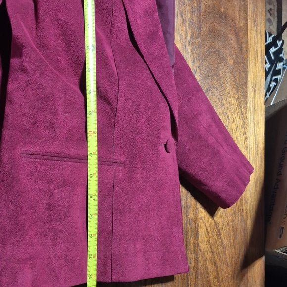 Vintage Women's Burgundy Jacket & Skirt Set - Picture 14 of 16